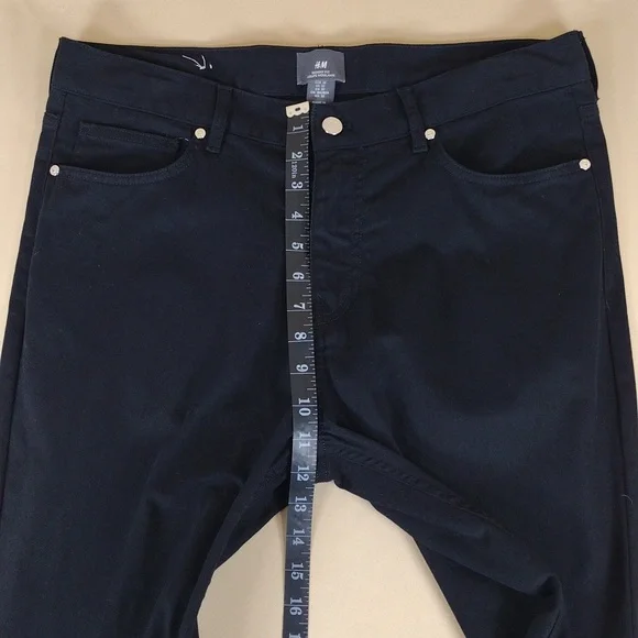 H&M Women's Black Skinny Cotton Stretchy Casual Modern Streetwear Everyday Jeans - Picture 8 of 11